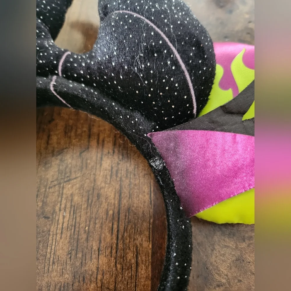 Disney Parks Maleficent Horn Flames Headband Mickey Minnie Mouse Ears